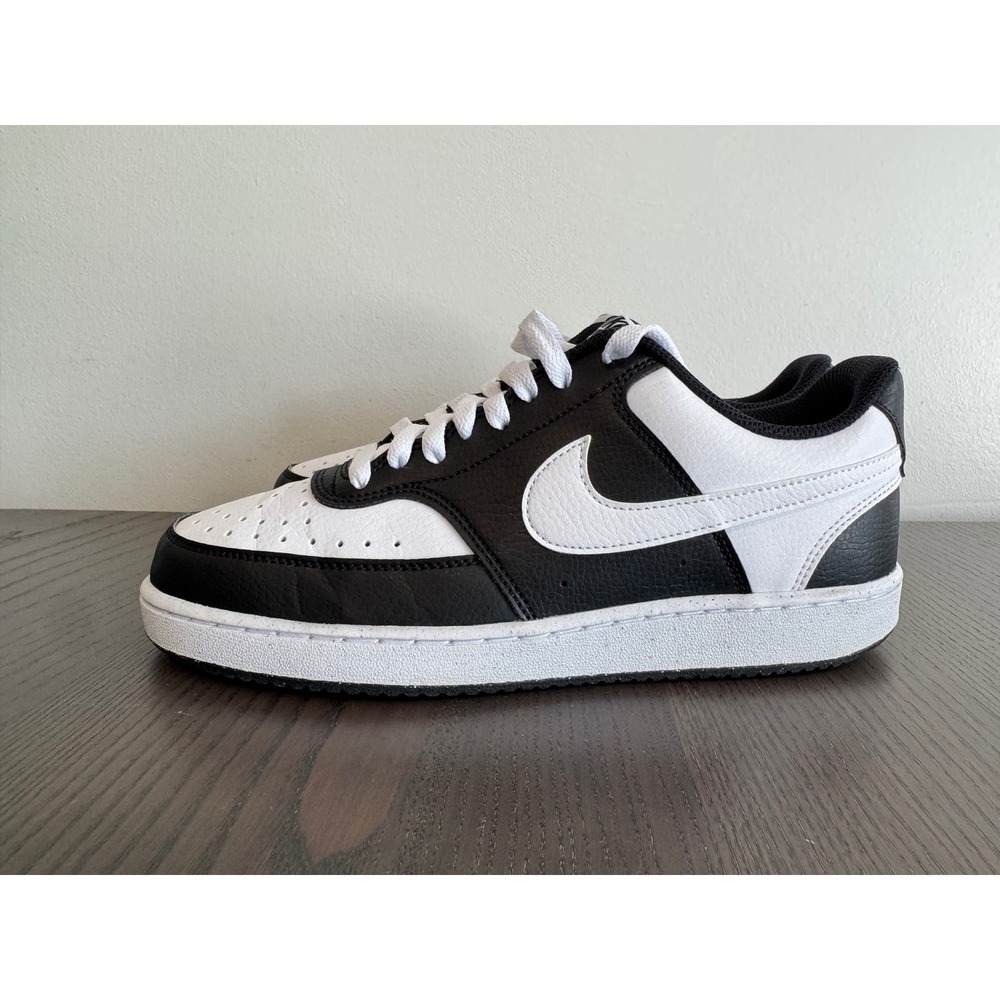 Nike Court Vision Low Mens 8 Black White Panda Retro Basketball Sneakers